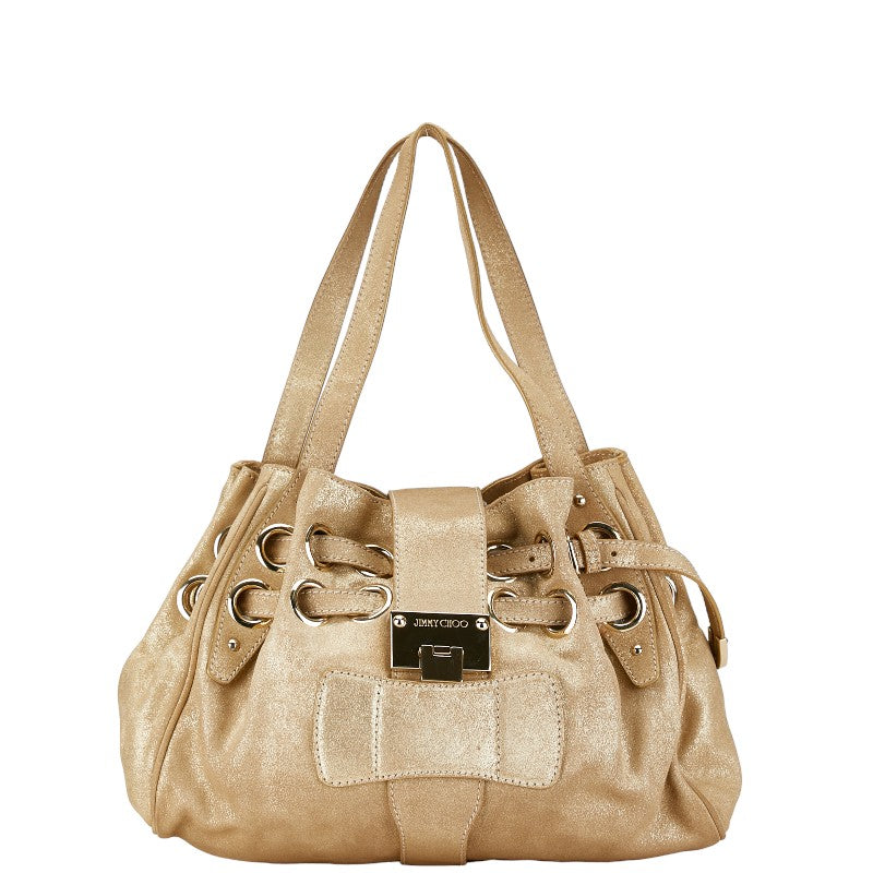 Jimmy Choo Leather Tote Bag Gold