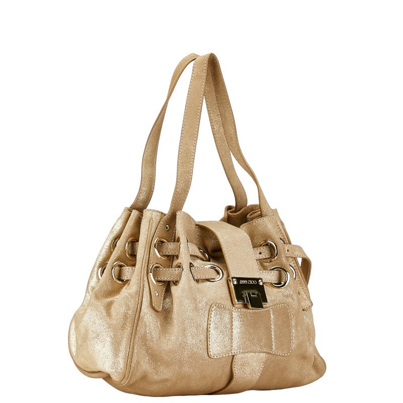 Jimmy Choo Leather Tote Bag Gold