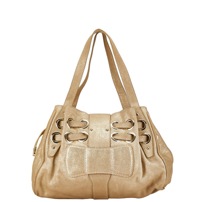 Jimmy Choo Leather Tote Bag Gold