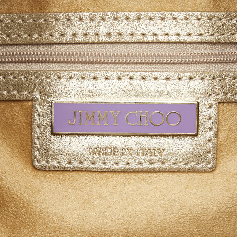 Jimmy Choo Leather Tote Bag Gold