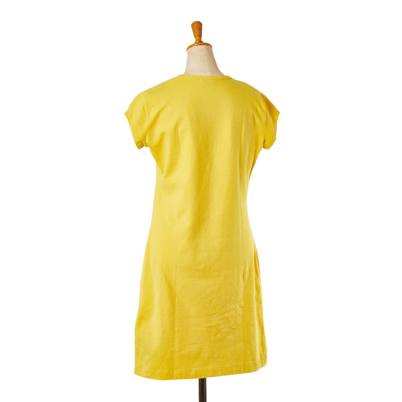 DIESEL D-Logo Cotton Dress Yellow in Great Condition