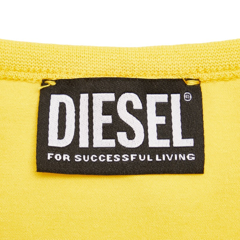 DIESEL D-Logo Cotton Dress Yellow in Great Condition