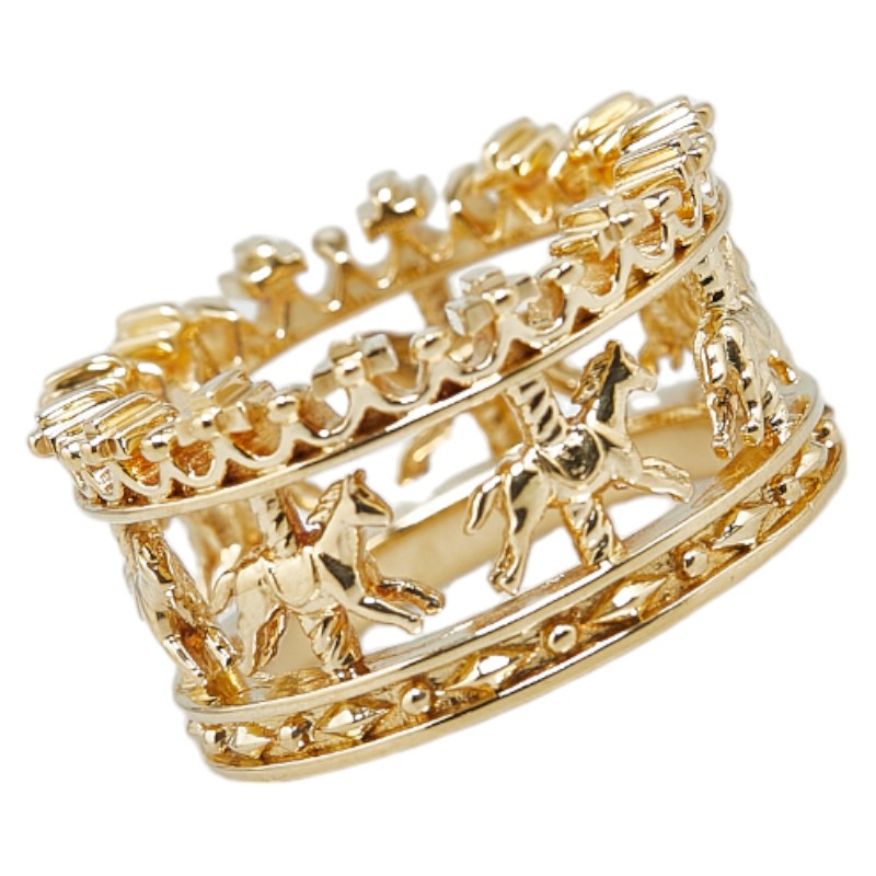 Justin Davis K18YG Yellow Gold Royal Carousel Ring