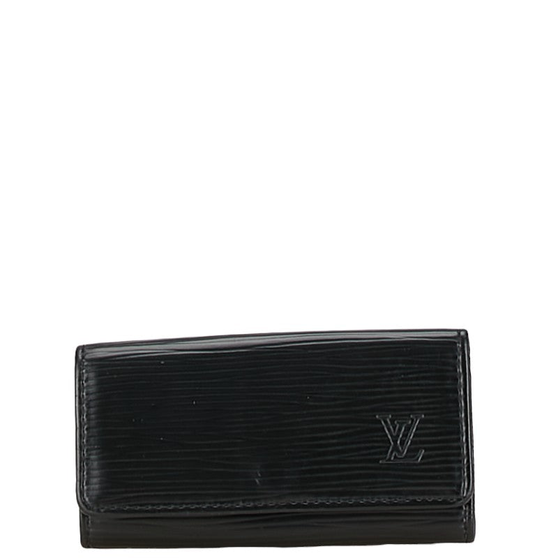 Louis Vuitton Epi Multicles 4 Key Case M63822 Black Leather in Very Good Condition