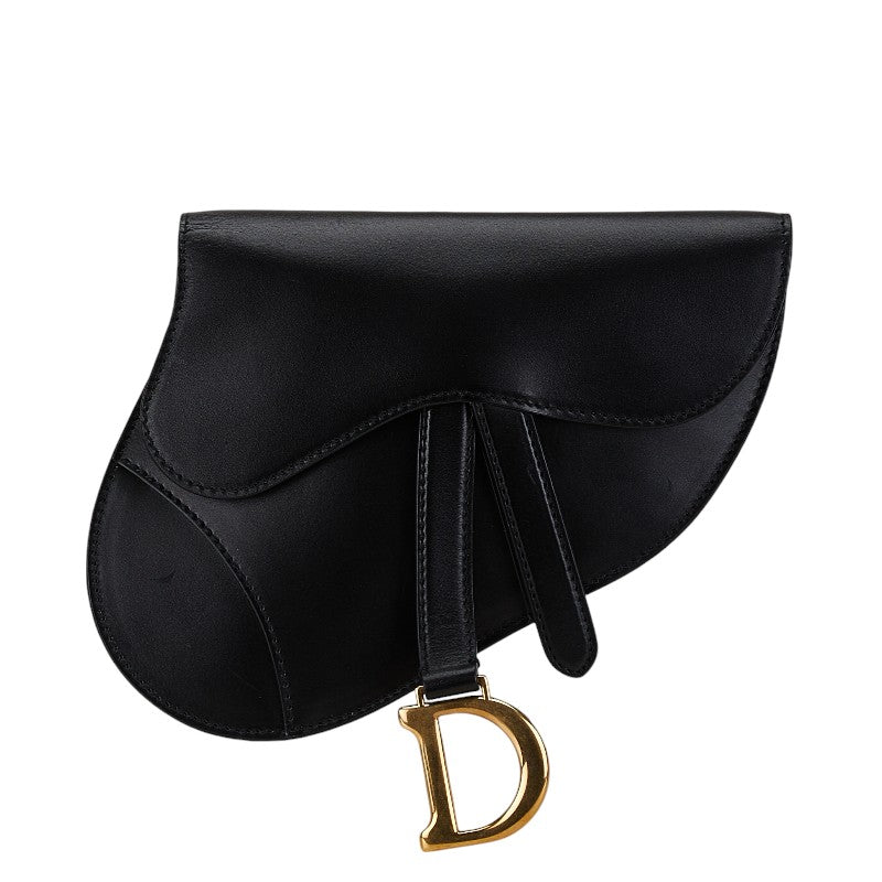 Dior Leather Saddle Bag Clutch