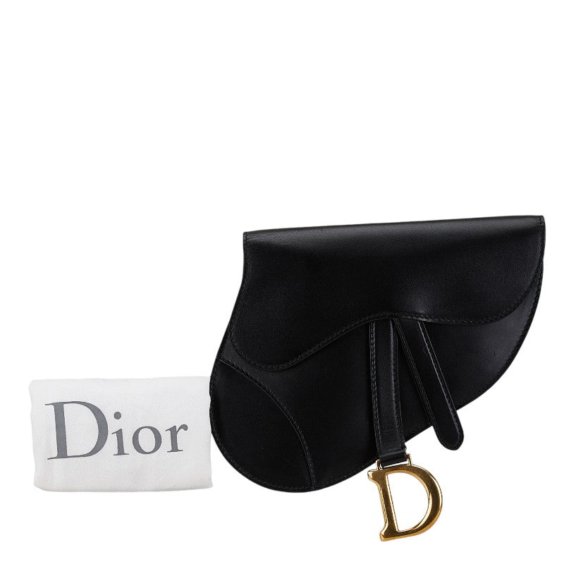 Dior Leather Saddle Bag Clutch