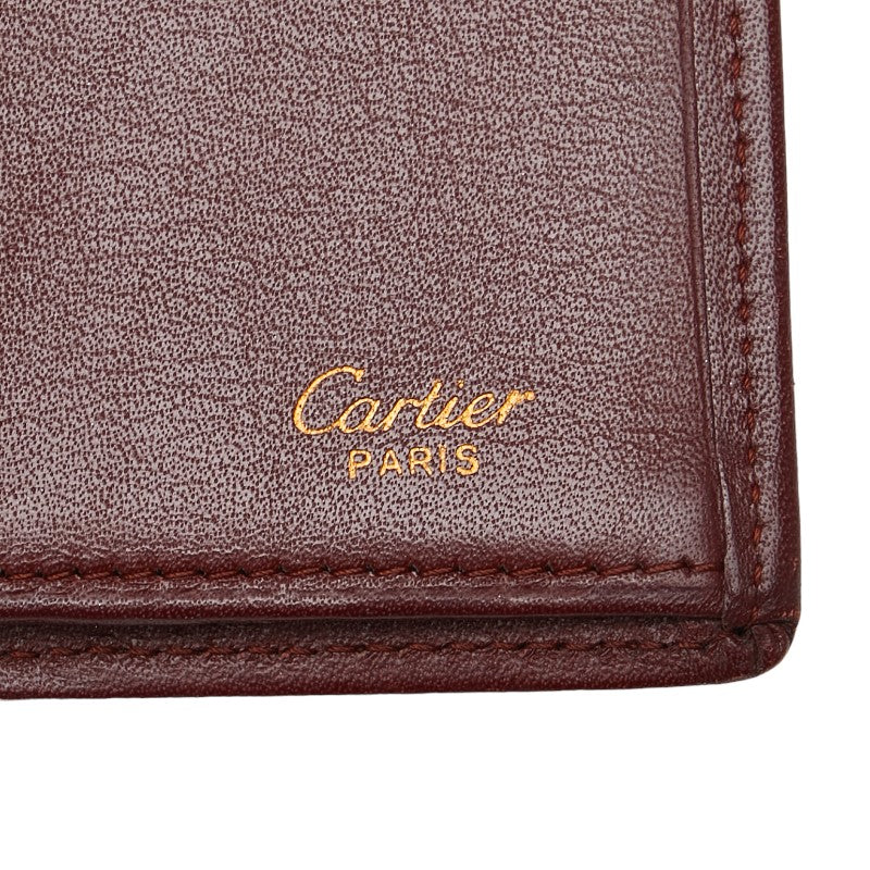 Cartier Must Line Leather Long Wallet in Very Good Condition