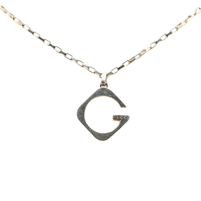 Gucci Square G Pendant Necklace SV925 Silver 233965 in Good Condition