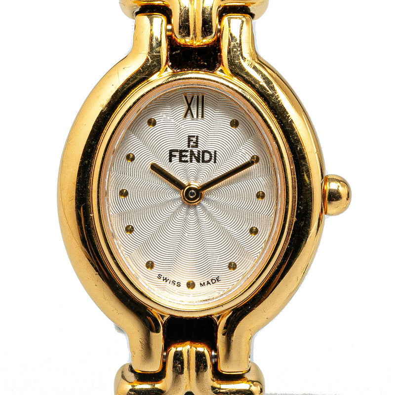 Fendi Chameleon Quartz Watch with 5 Changeable Belts in Good Condition