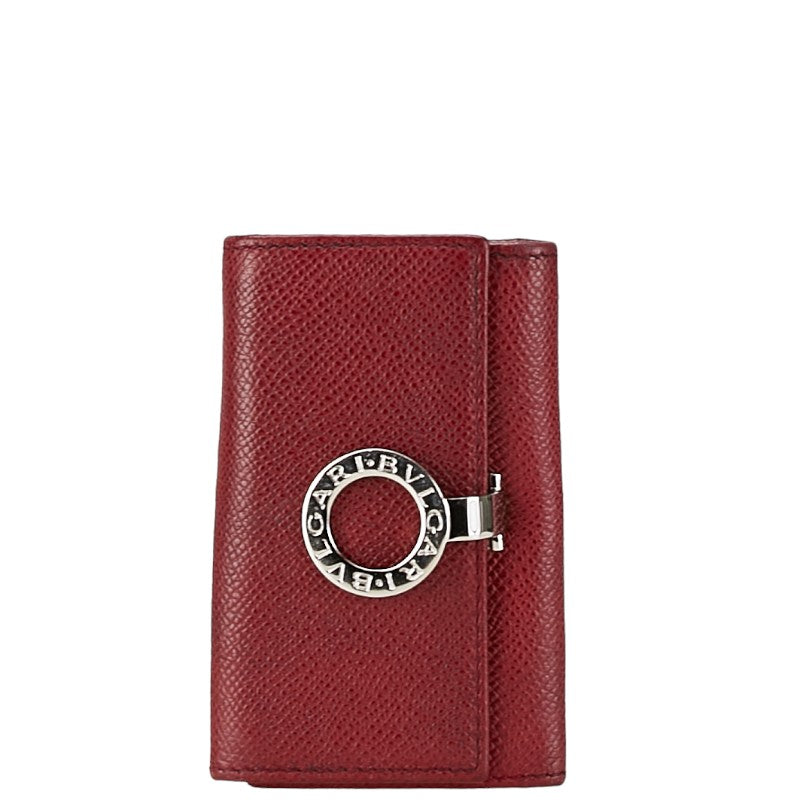 Bvlgari B-Zero Red Leather Key Case 6 Hooks