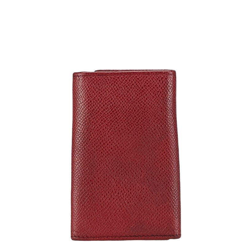 Bvlgari B-Zero Red Leather Key Case 6 Hooks