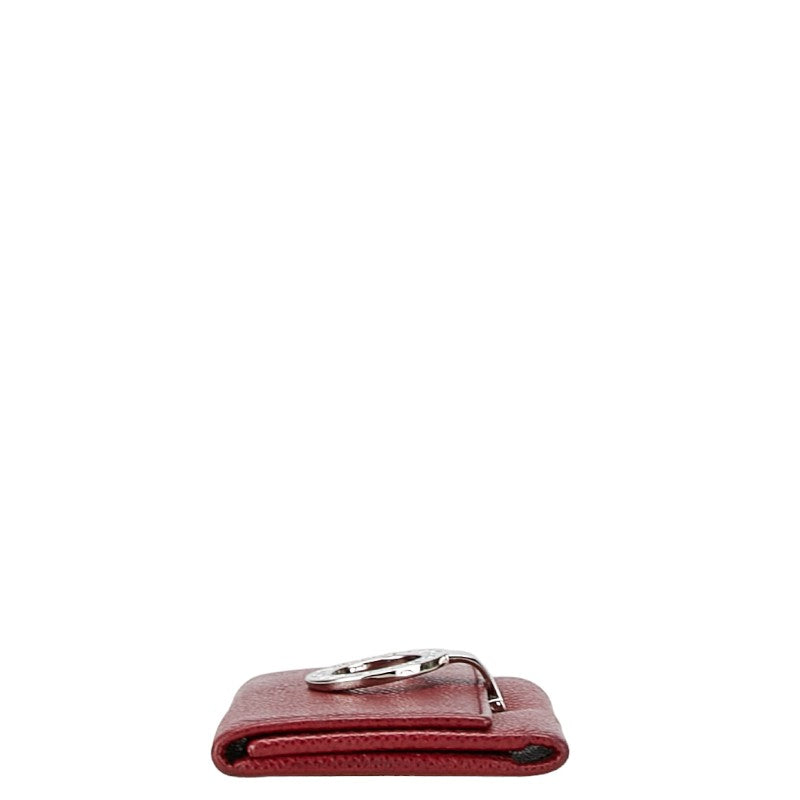 Bvlgari B-Zero Red Leather Key Case 6 Hooks