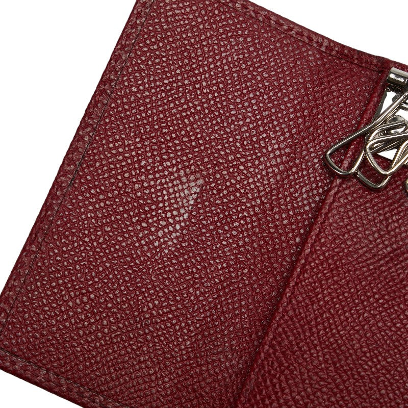 Bvlgari B-Zero Red Leather Key Case 6 Hooks