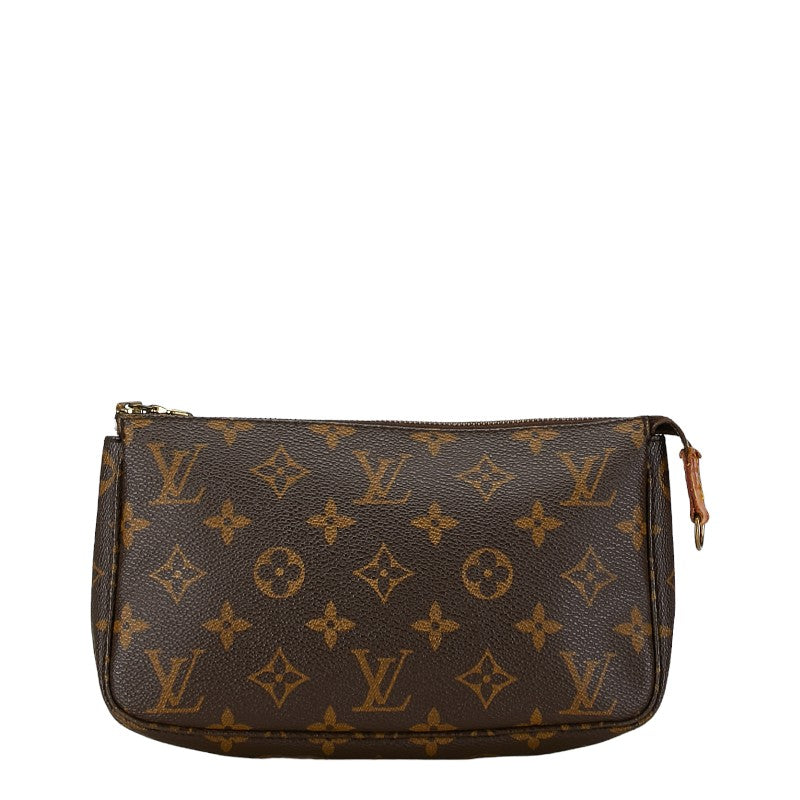 Louis Vuitton Monogram Pochette Accessoires Shoulder Bag M51980 Brown PVC Leather in Good Condition