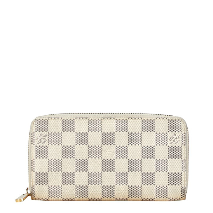 Louis Vuitton Damier Azur Zippy Wallet N60019 in Very Good Condition