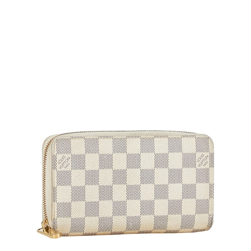 Louis Vuitton Damier Azur Zippy Wallet N60019 in Very Good Condition