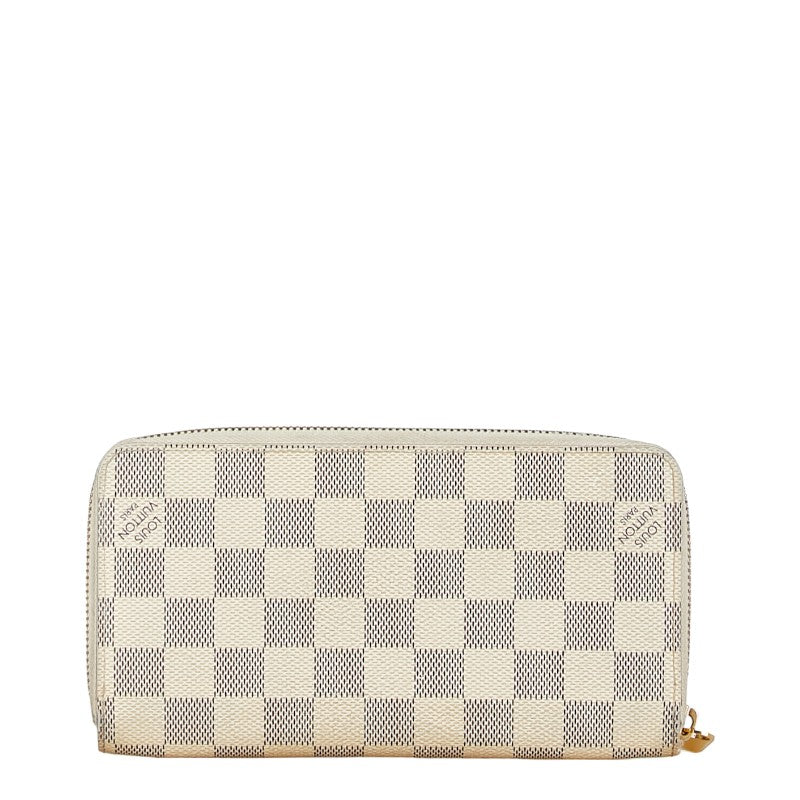 Louis Vuitton Damier Azur Zippy Wallet N60019 in Very Good Condition