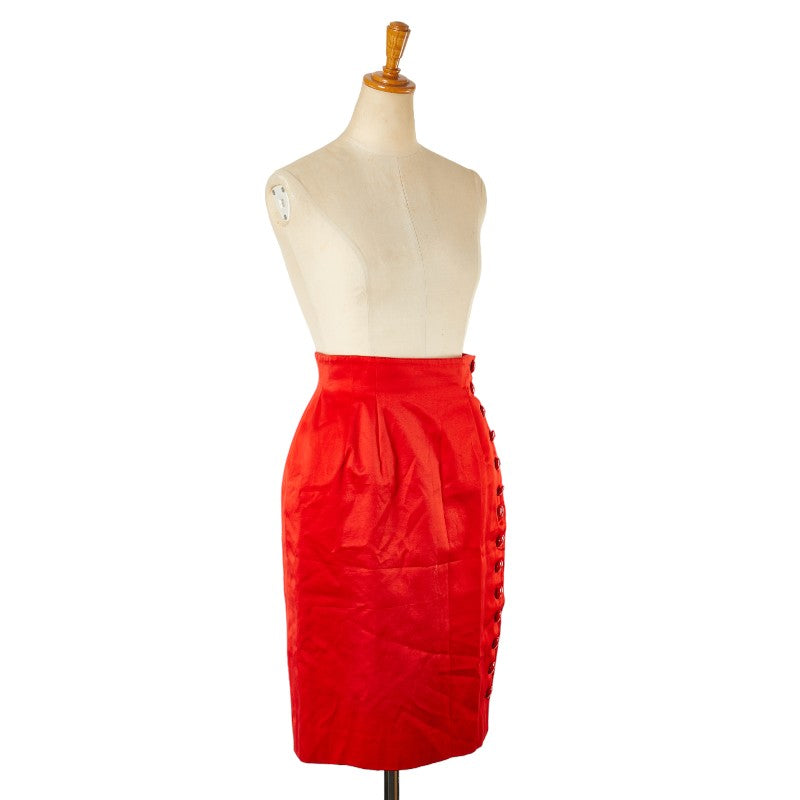 Dior Cotton Skirt Red M Women