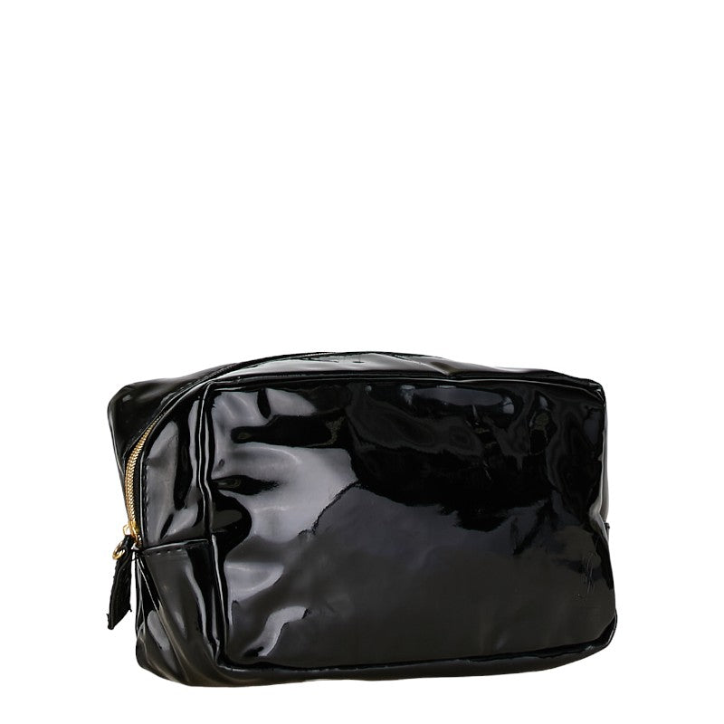 Yves Saint Laurent Enamel Pouch Black