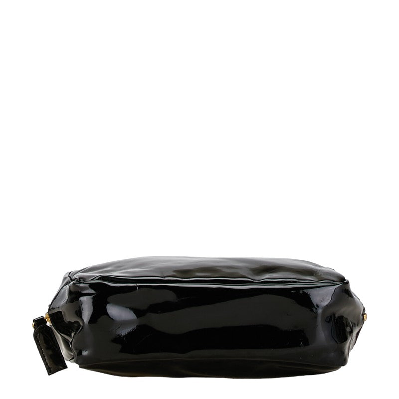 Yves Saint Laurent Enamel Pouch Black