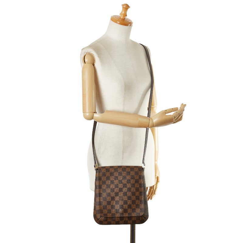 Louis Vuitton Damier Musette Salsa Long Shoulder Bag N51300 Brown PVC Leather in Very Good Condition