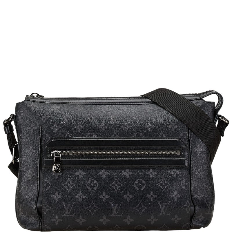 Louis Vuitton Monogram Eclipse Odyssee Messenger PM Black Gray PVC Leather in Very Good Condition