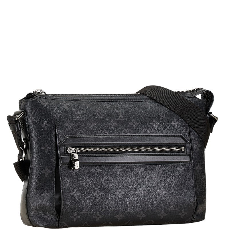 Louis Vuitton Monogram Eclipse Odyssee Messenger PM Black Gray PVC Leather in Very Good Condition