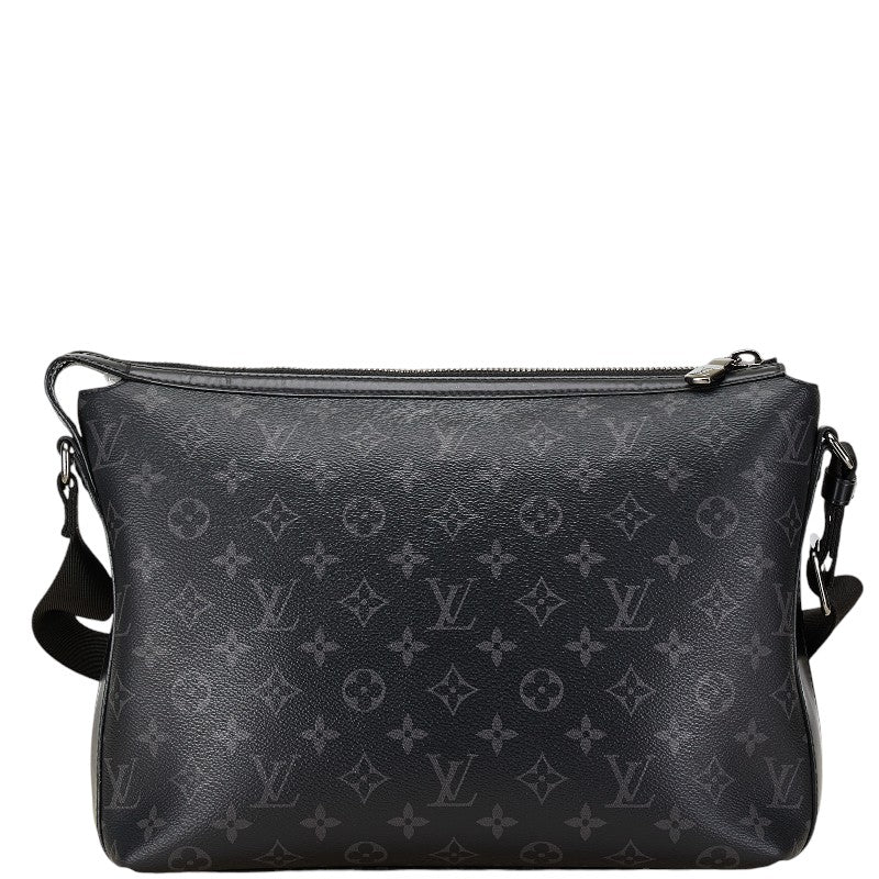 Louis Vuitton Monogram Eclipse Odyssee Messenger PM Black Gray PVC Leather in Very Good Condition