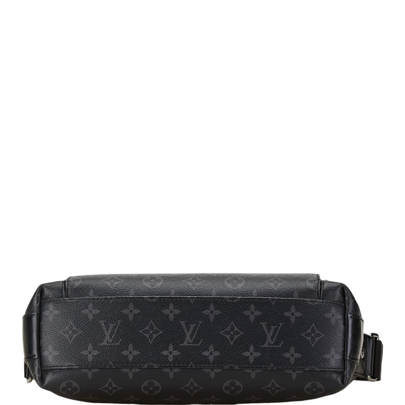 Louis Vuitton Monogram Eclipse Odyssee Messenger PM Black Gray PVC Leather in Very Good Condition