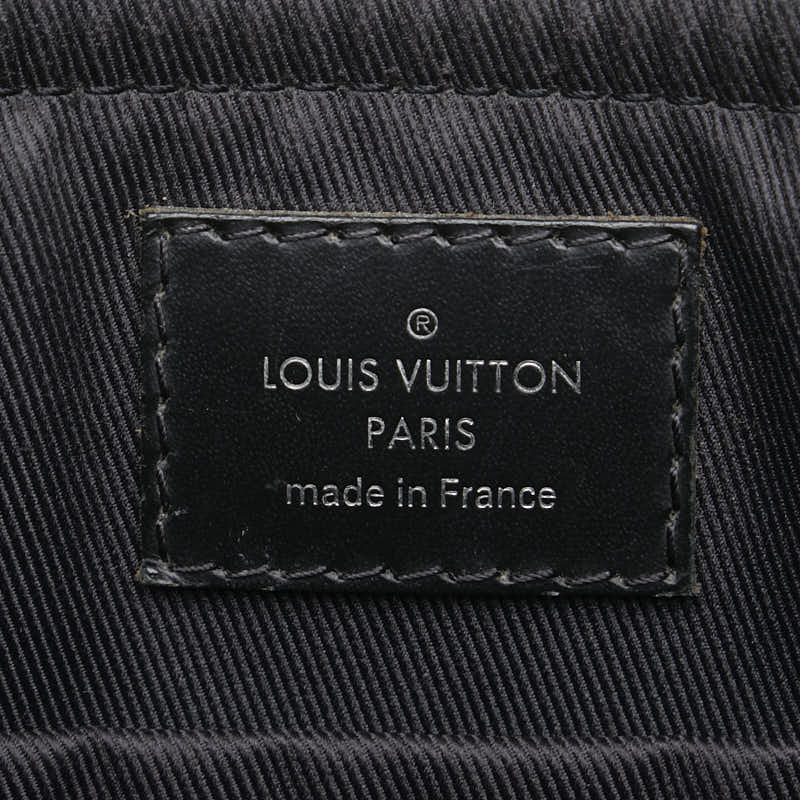 Louis Vuitton Monogram Eclipse Odyssee Messenger PM Black Gray PVC Leather in Very Good Condition