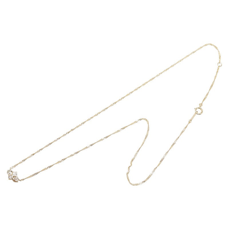 K18YG Yellow Gold Diamond Petite Necklace