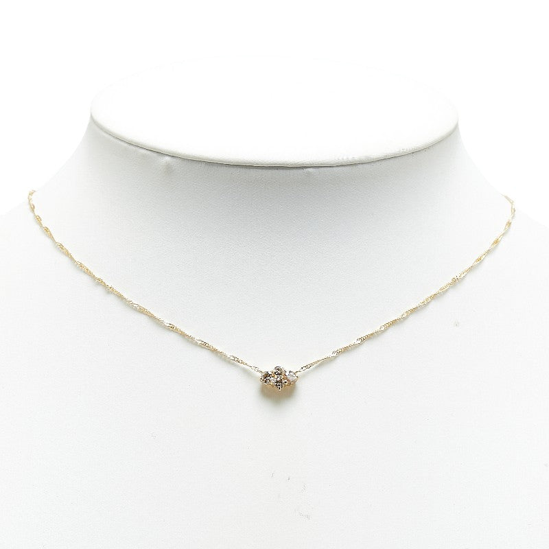 K18YG Yellow Gold Diamond Petite Necklace