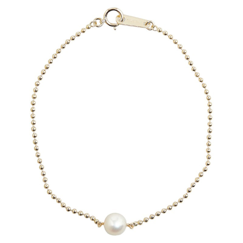 K18YG Yellow Gold Akoya Pearl 6.8mm Bracelet