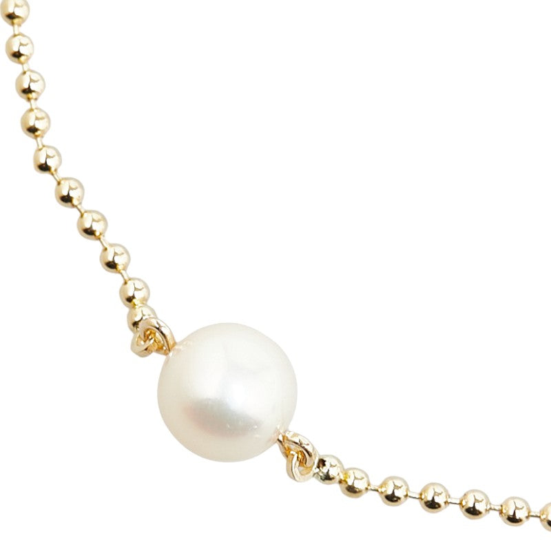 K18YG Yellow Gold Akoya Pearl 6.8mm Bracelet