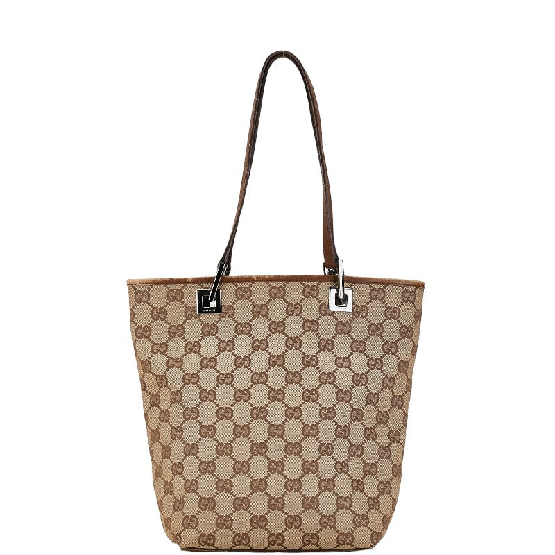 Gucci GG Canvas Leather Handbag Tote 31244