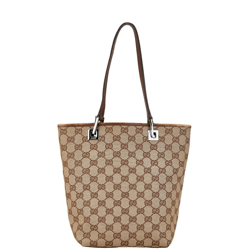 Gucci GG Canvas Leather Handbag Tote 31244