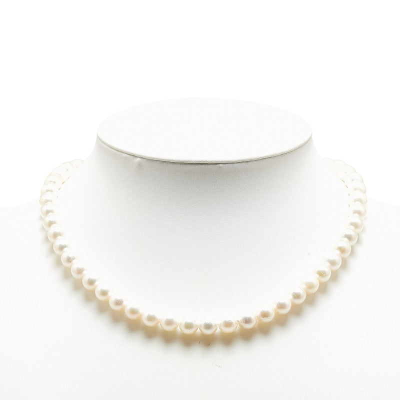 Sterling Silver Akoya Pearl Necklace in Great Condition