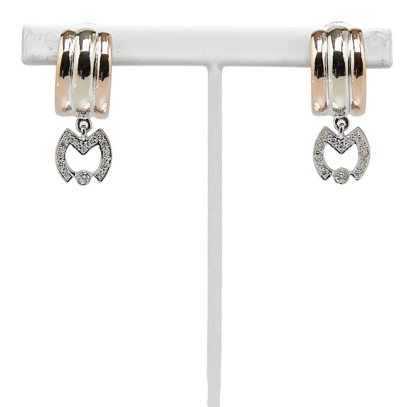 K18YG Yellow Gold Diamond Earrings