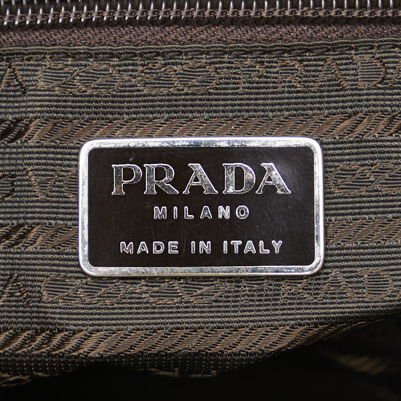 Prada Nylon Triangle Logo Tote Bag