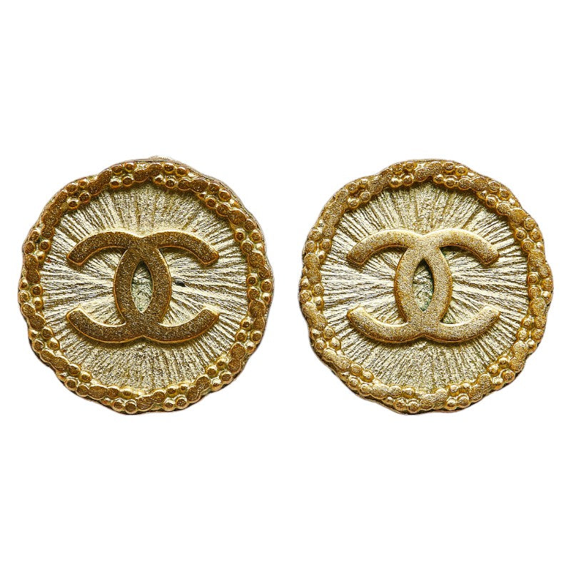 Chanel Vintage Coco Mark Clip-On Earrings in Very Good Condition