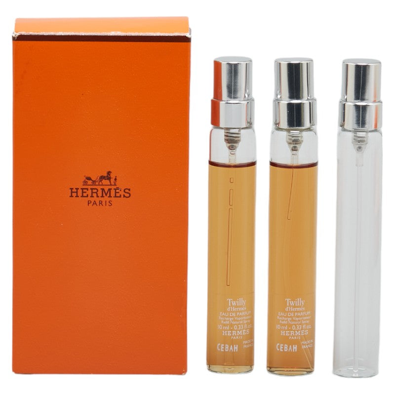 Hermes Perfume Set Twilly d'Hermès 10ml×2, Un Jardin Sur Le Nil 15ml, Un Jardin Sur Le Toit 15ml