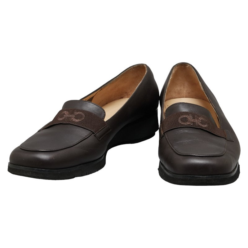 Salvatore Ferragamo Leather Gancini Loafers Size 8.5 in Very Good Condition