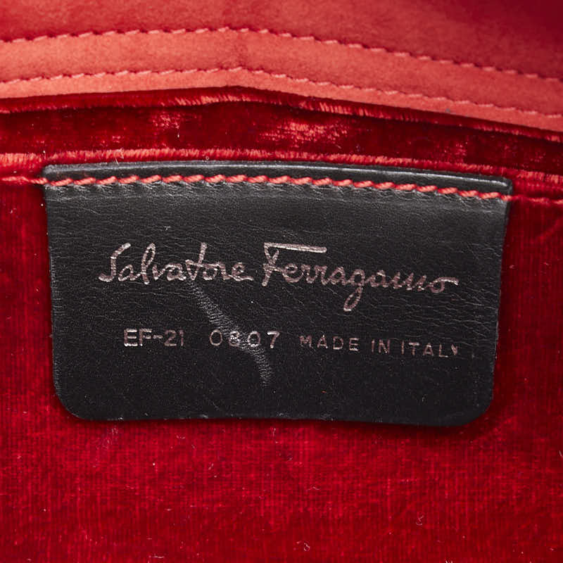 Salvatore Ferragamo Velvet Chain Shoulder Bag