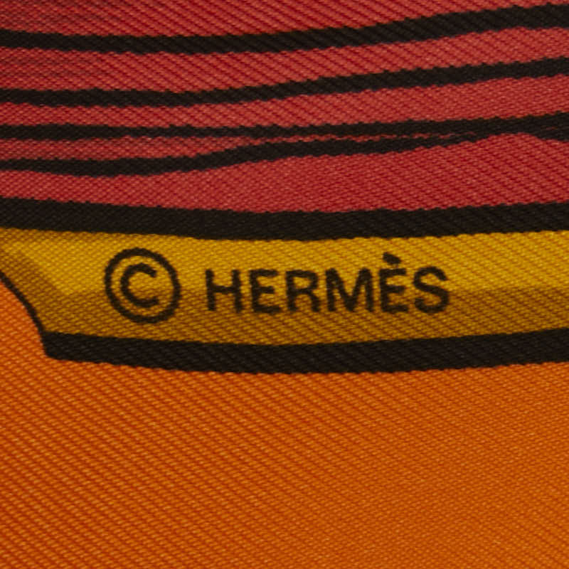 Hermes Silk Scarf Carre 90 CHIFFRES ET MONOGRAMMES-ANNEE 1886 in Great Condition