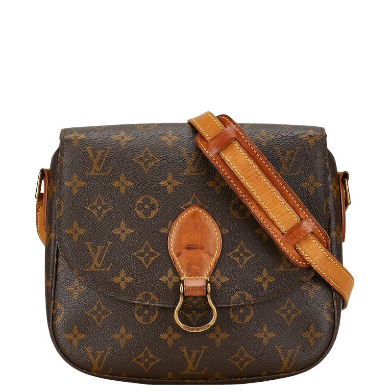 Louis Vuitton Monogram Saint Cloud GM Shoulder Bag M51242 Brown PVC Leather in Good Condition