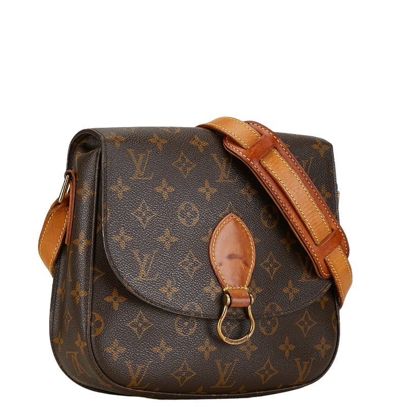 Louis Vuitton Monogram Saint Cloud GM Shoulder Bag M51242 Brown PVC Leather in Good Condition