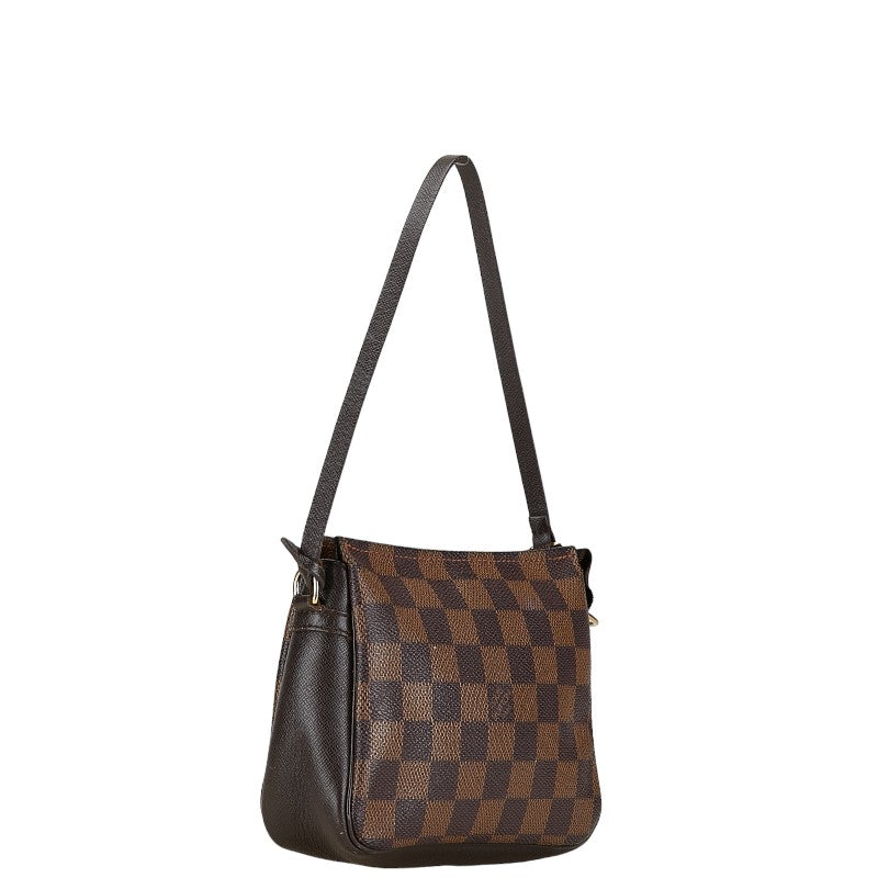 Louis Vuitton Damier Makeup Shoulder Bag N51982 Brown PVC Leather