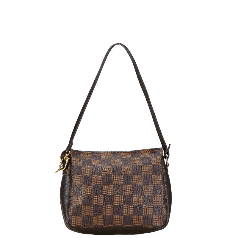 Louis Vuitton Damier Makeup Shoulder Bag N51982 Brown PVC Leather