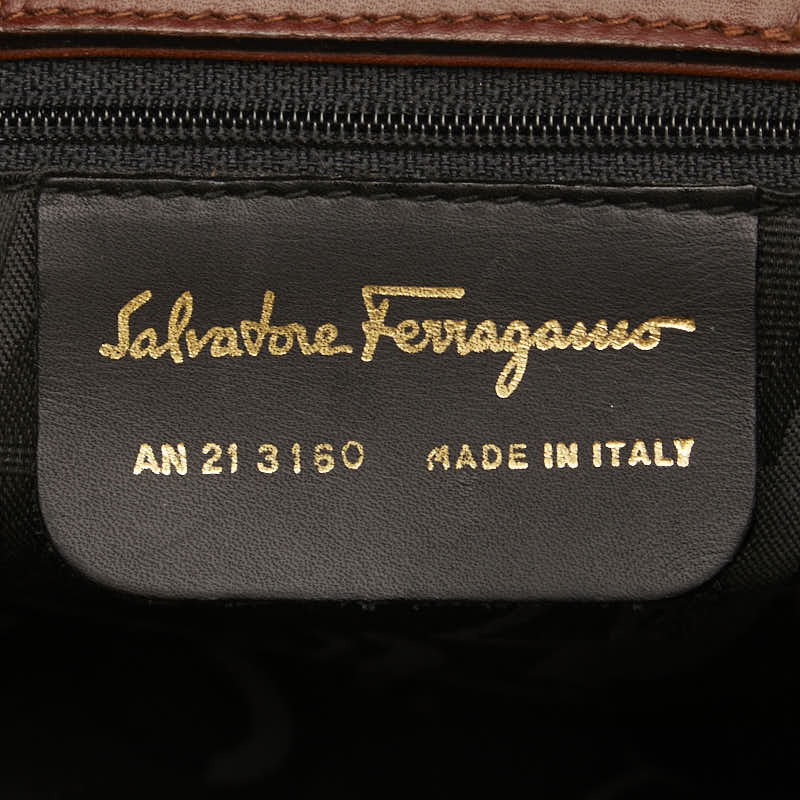 Salvatore Ferragamo Leather Gancini Crossbody Shoulder Bag