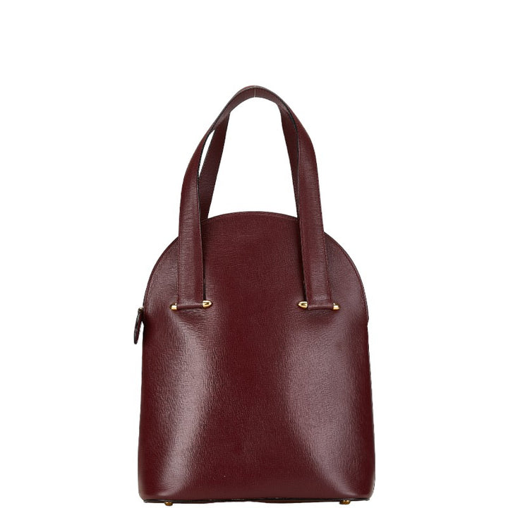 Cartier Leather Handbag Wine Red